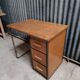 Bureau d'école vintage bois et métal
