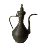 Ancienne verseuse orientale théière arabe aiguière en laiton et bronze 34 cm