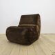 Italian velvet lounge chair, 1970s