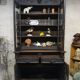 Hunting buffet XIX Louis XIII oak, cabinet curiosity showcase library