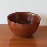 Very Large Teak Midcentury Wooden Bowl by Galatix England, 1970s