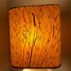 Brutalist lamp in carved stone by Albert Tormos.