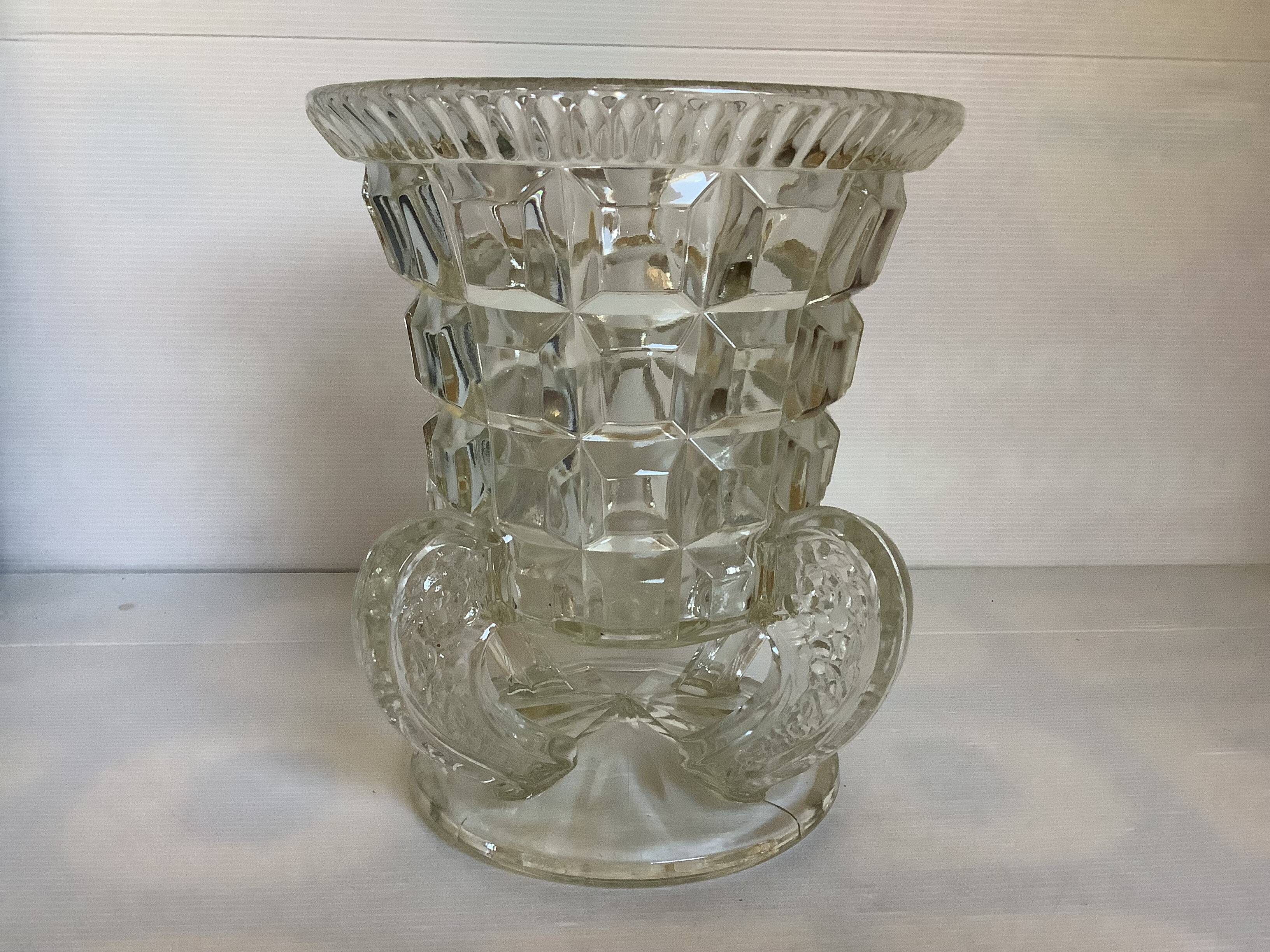 Antique large Art Deco vase from the 1930s.