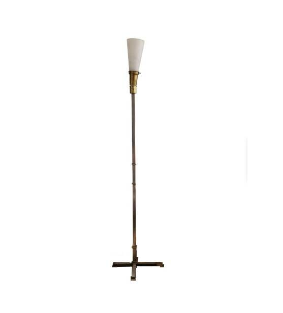 Brass and chrome floor lamp 60s