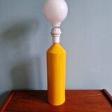 Vintage table lamp in yellow lacquered metal, 1980s