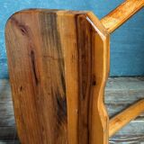 Solid wood tripod stool from the 50s