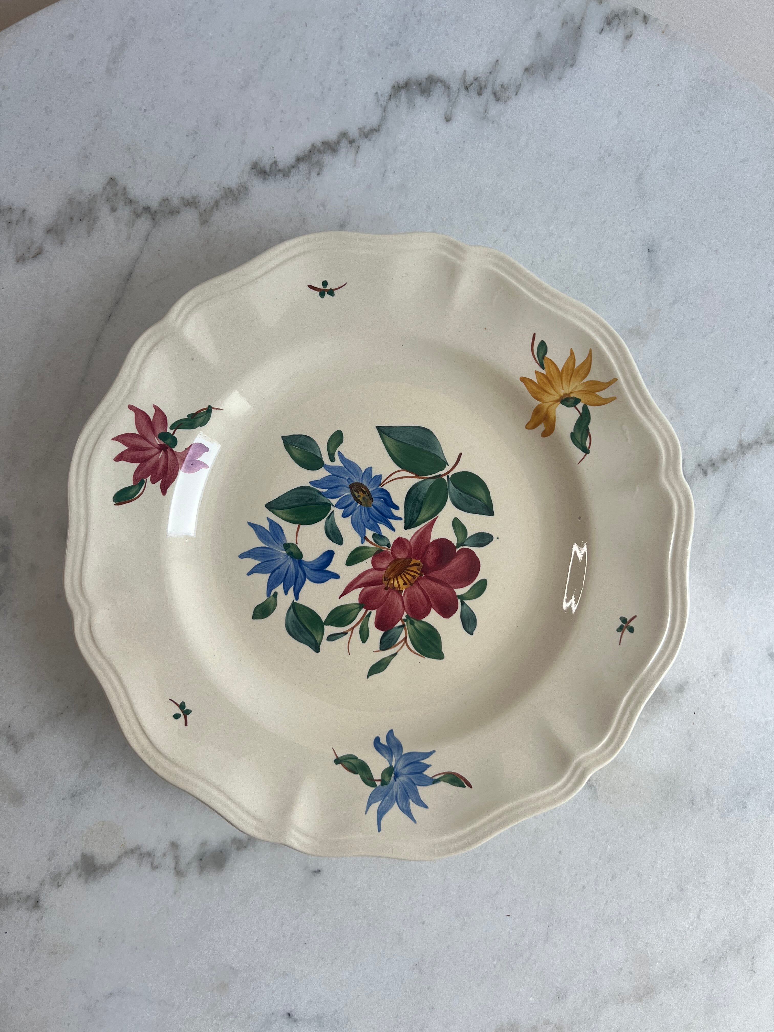 Plat de présentation, compotier Sarreguemines
