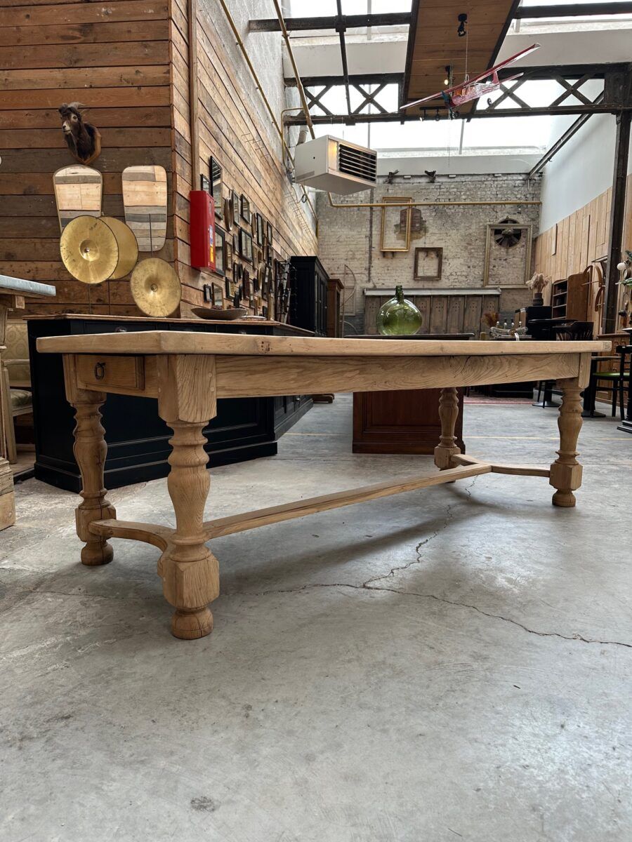 Solid oak table from the 1960s.