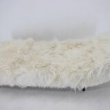Lit de repos exclusif des années 1960 en peau de mouton