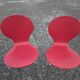 4 vintage design chairs in chrome metal