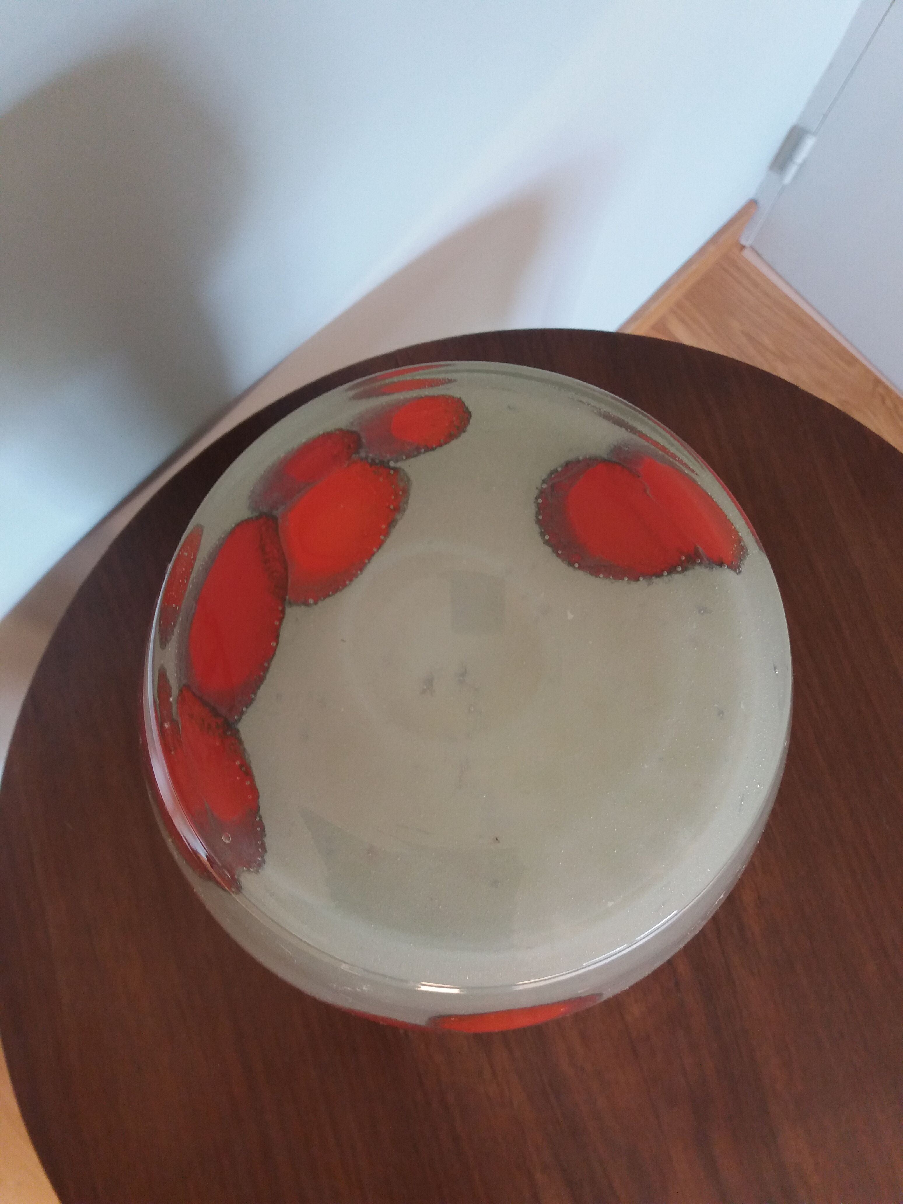 Blown glass vase 70s