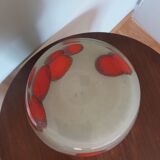 Vase en verre soufflé années 70