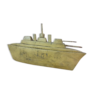 Jouet ancien bateau de guerre jouet