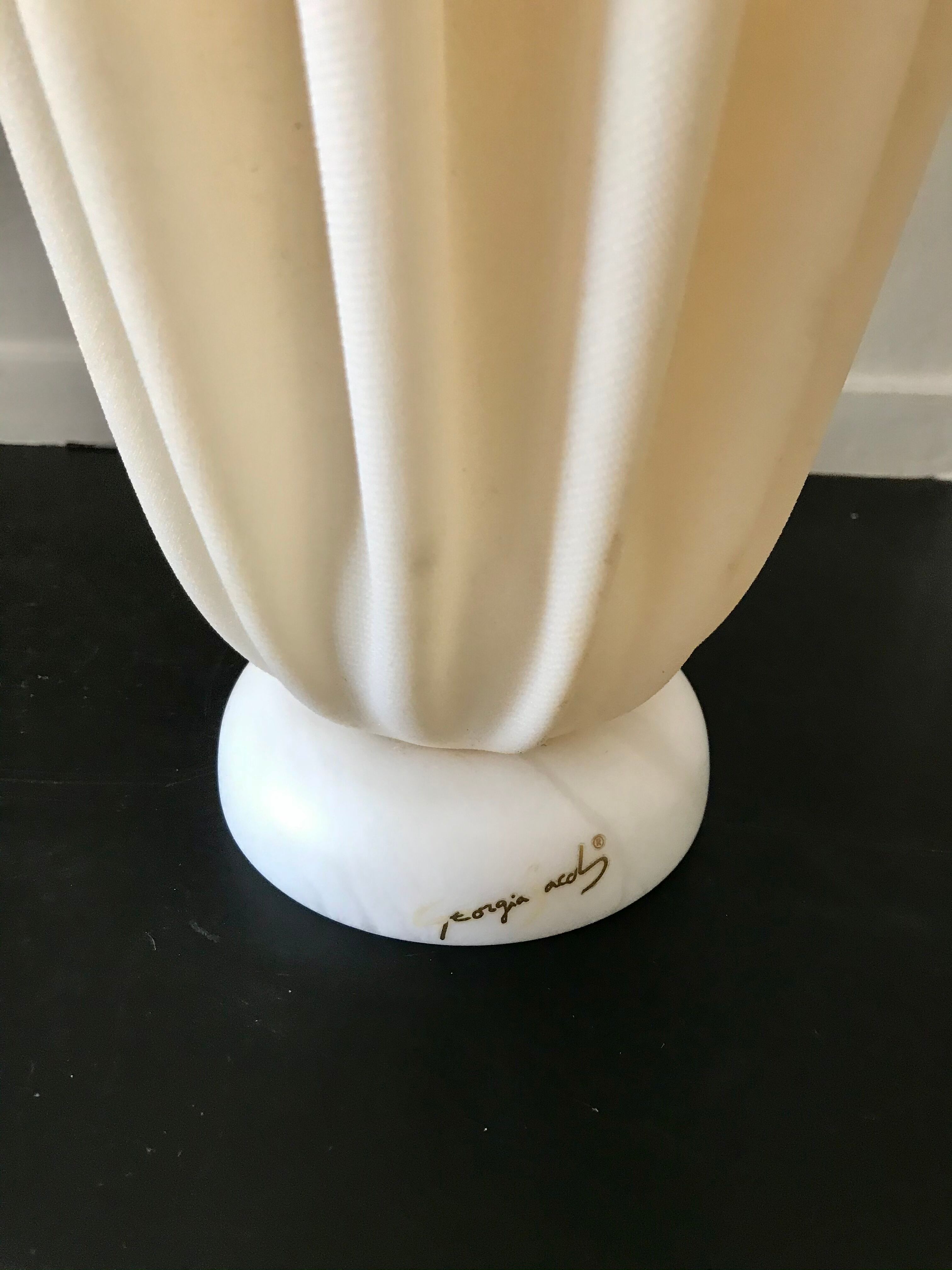 Pair of Georgia Jacob lamps