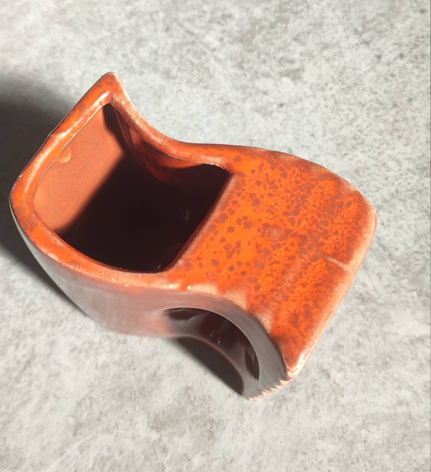 Saucière moderniste en céramique italienne, années 60