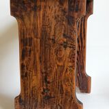 Stool of auxiliary Art-popular in old solid wood