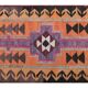 1970s Vintage Turkish Hand-Knotted Wool Cotton Orange Runner Rug 86x326