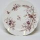 Superbe Assiette Plat Sur Piédouche XIXème Porcelaine Blanche Décor Aux Ois