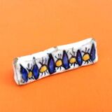 1930s 10 Knife Holders Glazed Ceramic