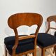 Biedermeier Shovel Chairs in Walnut, Roots Veneer, South Germany, 1845, Set of 6