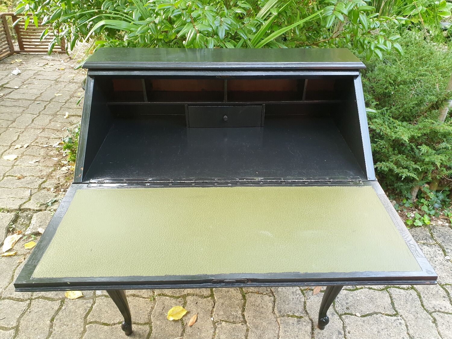 Bureau secrétaire Louis XV noir