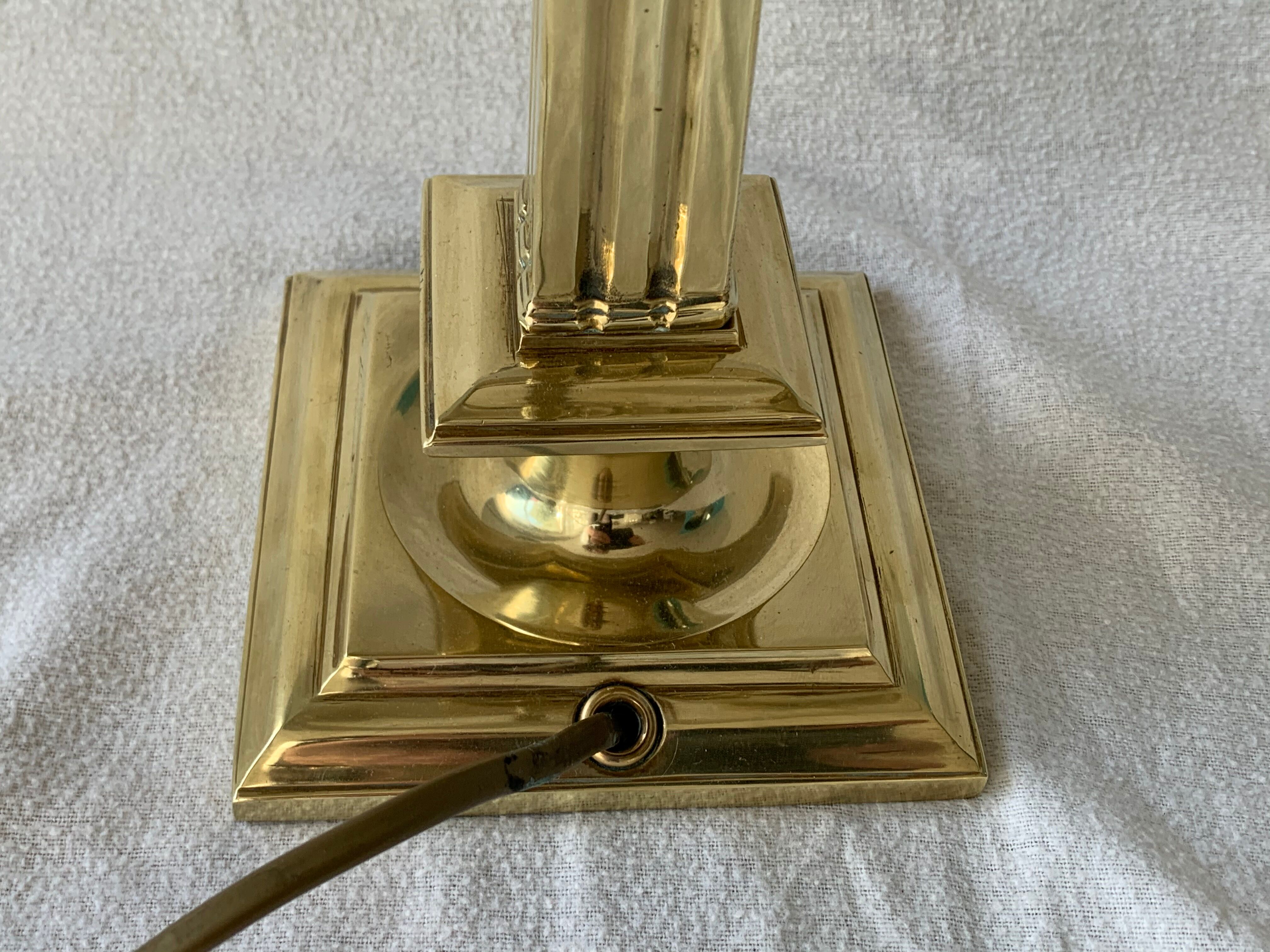Lucien Gau's gilded bronze water bottle lamp Directoire style, 20th century