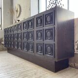 Brutalist sideboard attributed to De Coene, 1970s