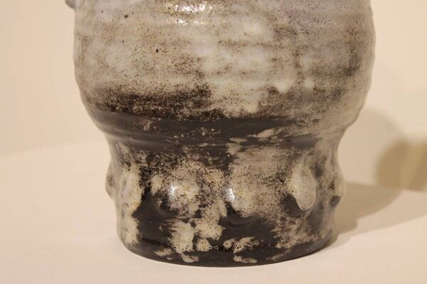 Important vase ansé en céramique - Alexandre Kostanda pour Louis Giraud, Vallauris
