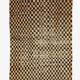Tapis vintage à damier - 227 x 171 cm