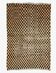 Tapis vintage à damier - 227 x 171 cm