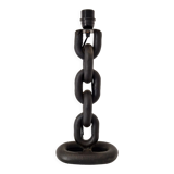 Brutalist lamp foot in boat chain links 1950