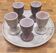 Vintage ceramic egg service by Jean Austruy