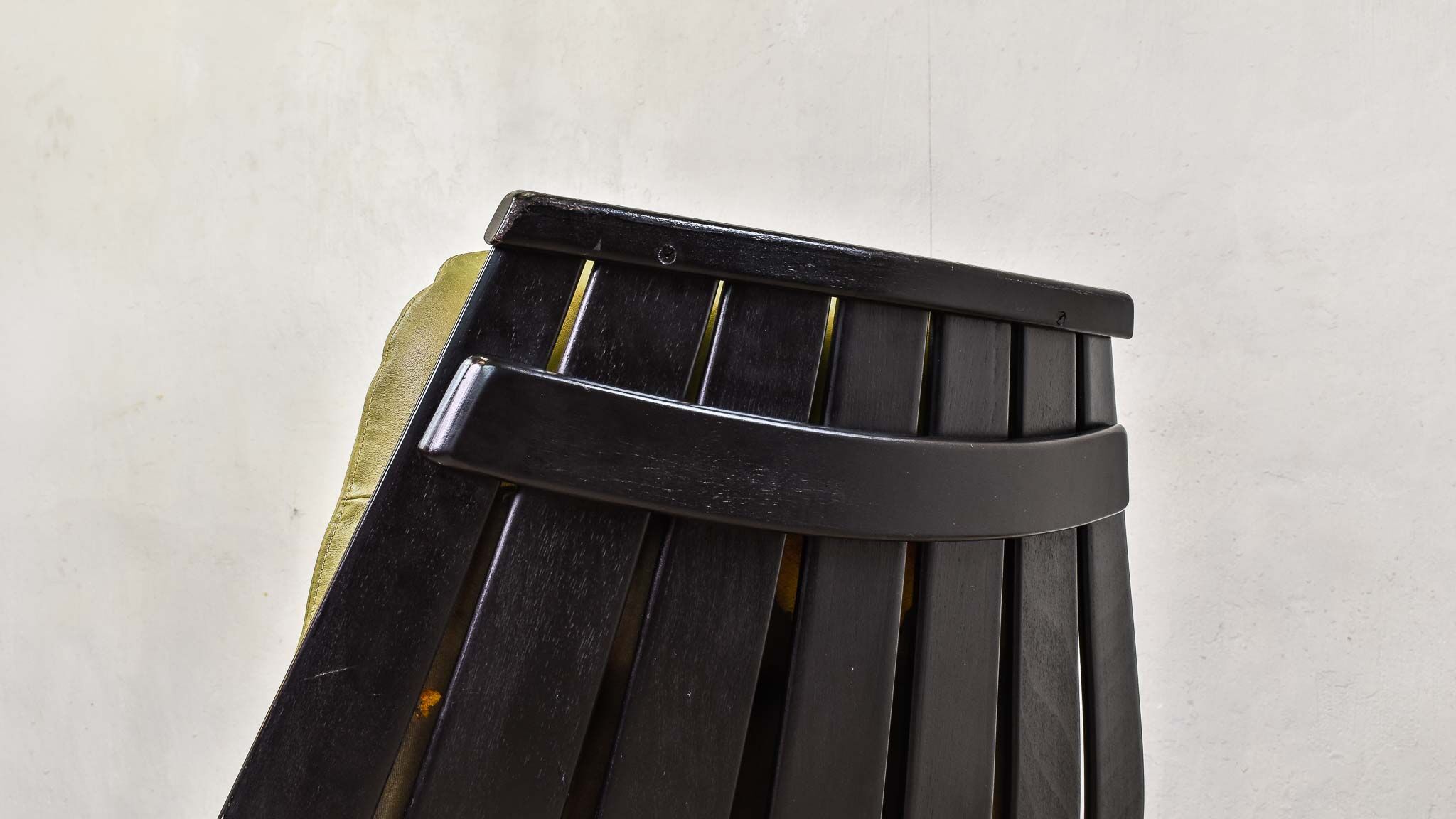 Leather swivel armchair