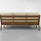 3-Seater Senator Sofa in Leather and Teak by Ole Wanscher for Cado, 1977