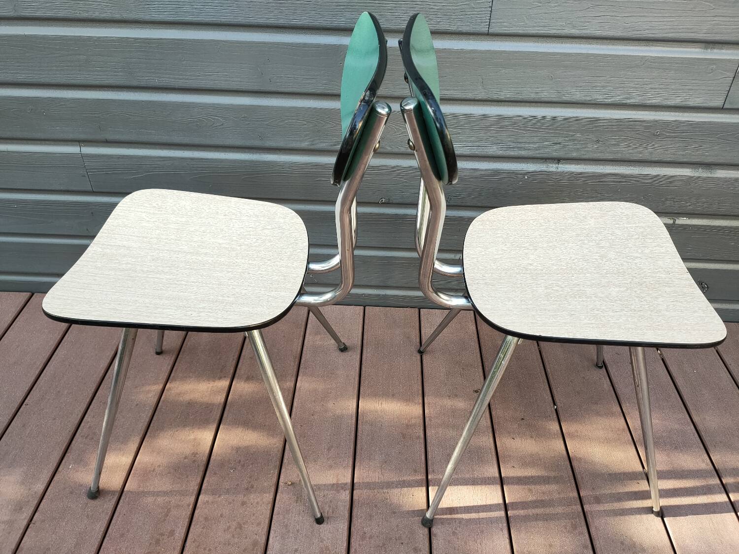 Pair of formica chairs