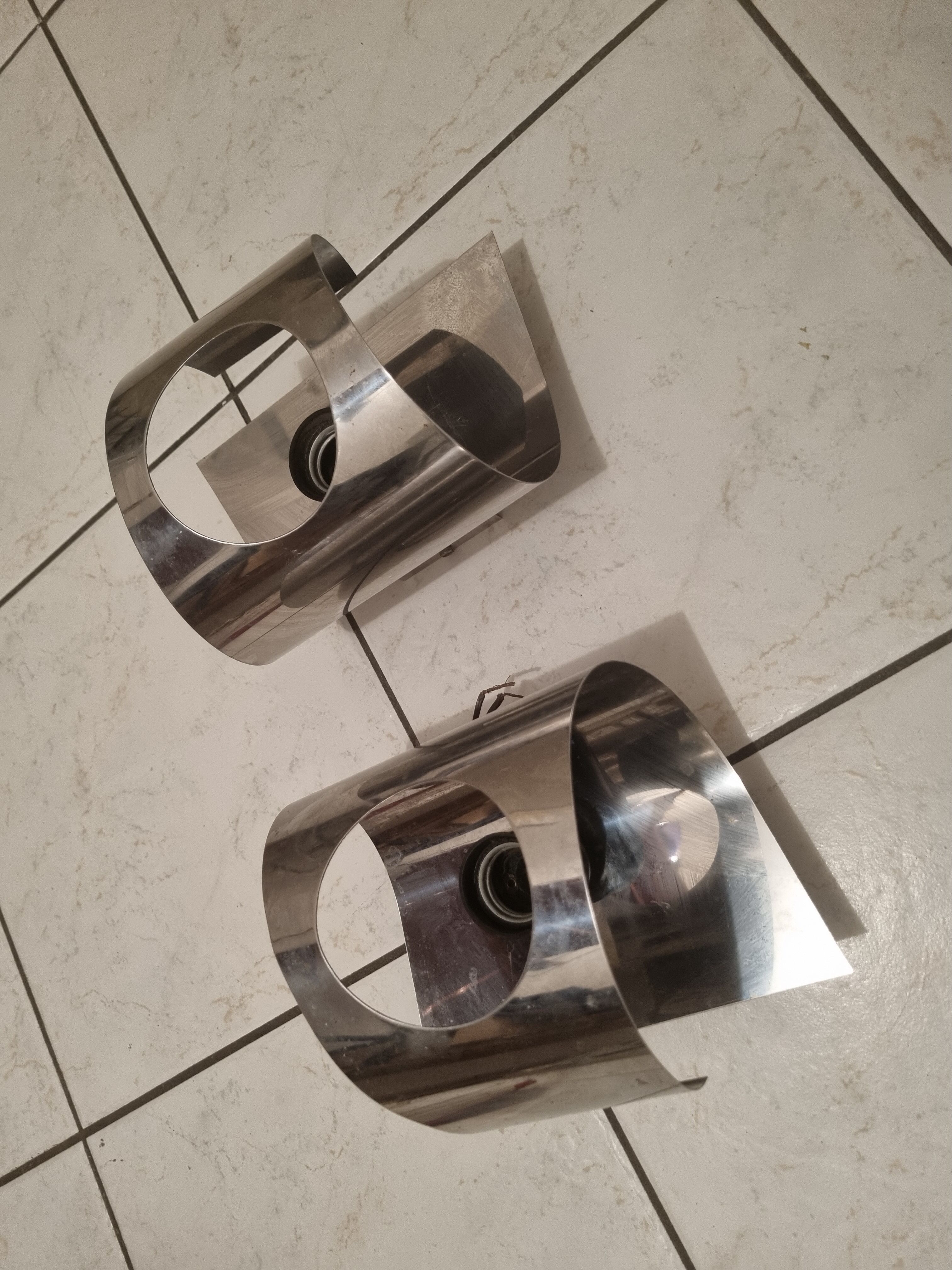 Pair of vintage wall lamps