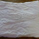 White tablecloth lace and embroidered linen, art deco, old