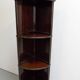 Vintage mahogany corner bookcase 1950's