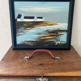 Tableau huile marine