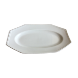 ravier in white porcelain of Limoges - octagonal shape