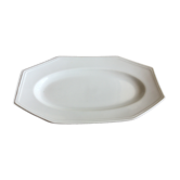 ravier in white porcelain of Limoges - octagonal shape