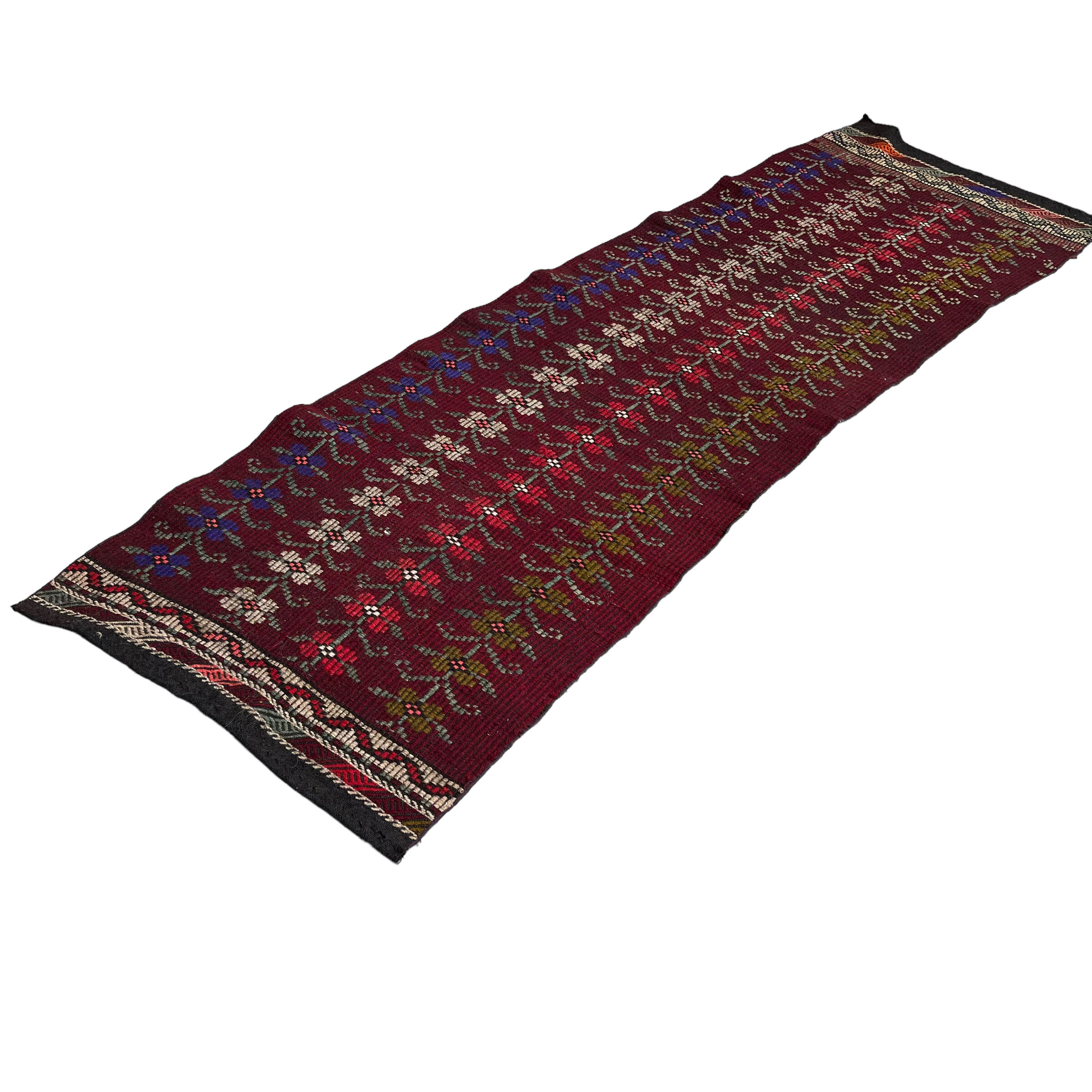 Vintage turkish kilim runner , 292 x 90 cm