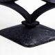 Pair of Scandinavian cast iron candlesticks 1970