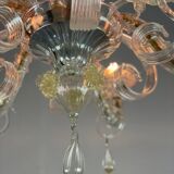 Lustre Rezzonico en verre de Murano, 6 bras de lumière, Venise