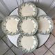 lot of 5 flat plates Terre de Fer Digoin Sarreguemines model "Suzanne" late nineteenth