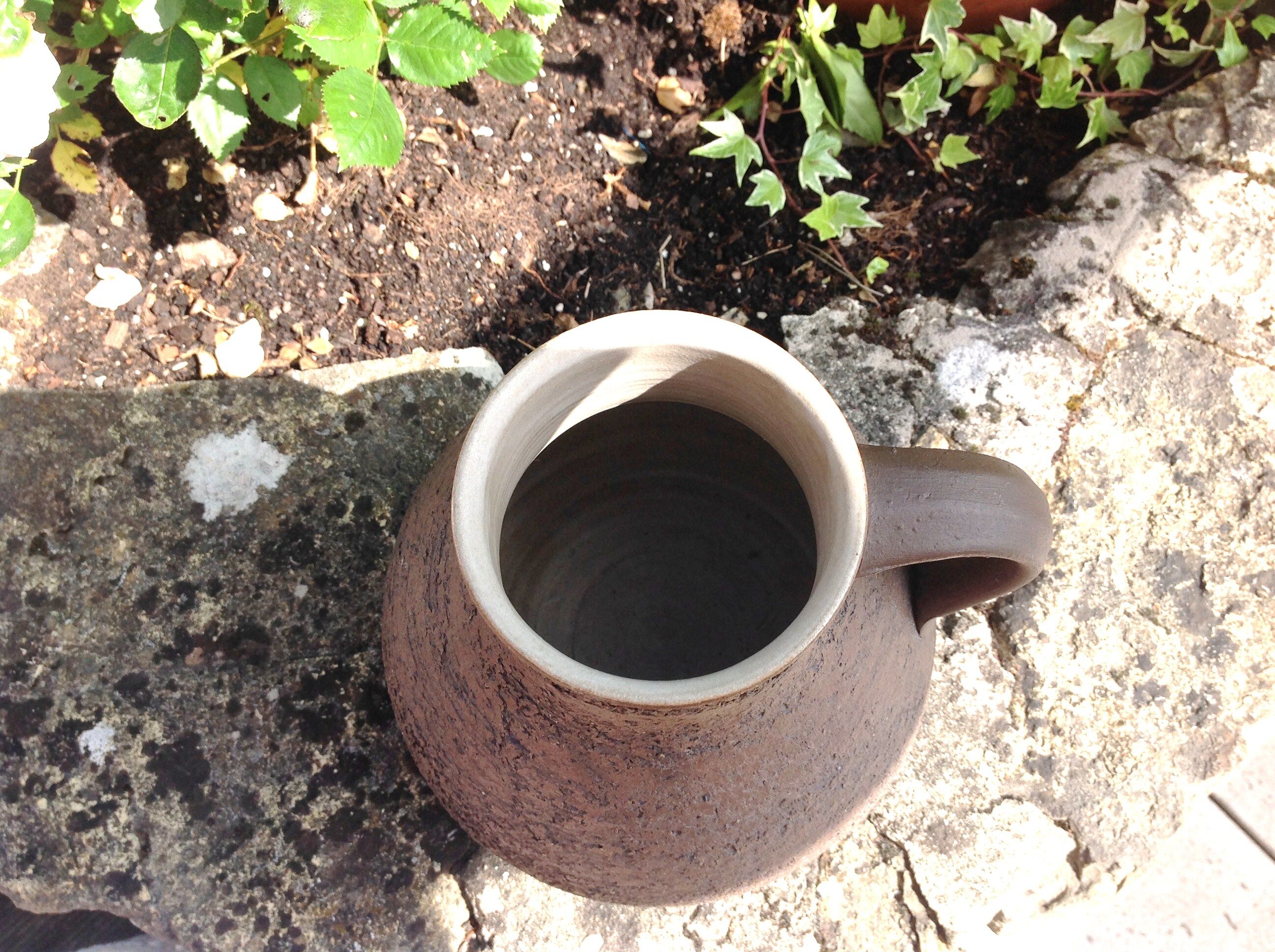 Pitcher in brown ceramic 60/70