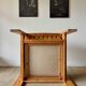 2 pine and leather armchairs from the 1970s