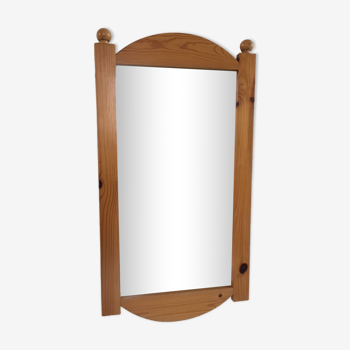 Chalet style pine mirror H height 64cm