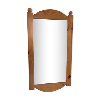 Miroir pin esprit chalet H auteur 64cm