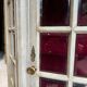 Napoleon III Period Display Cabinet in Painted Wood with Beveled Tiles in Louis XVI Style